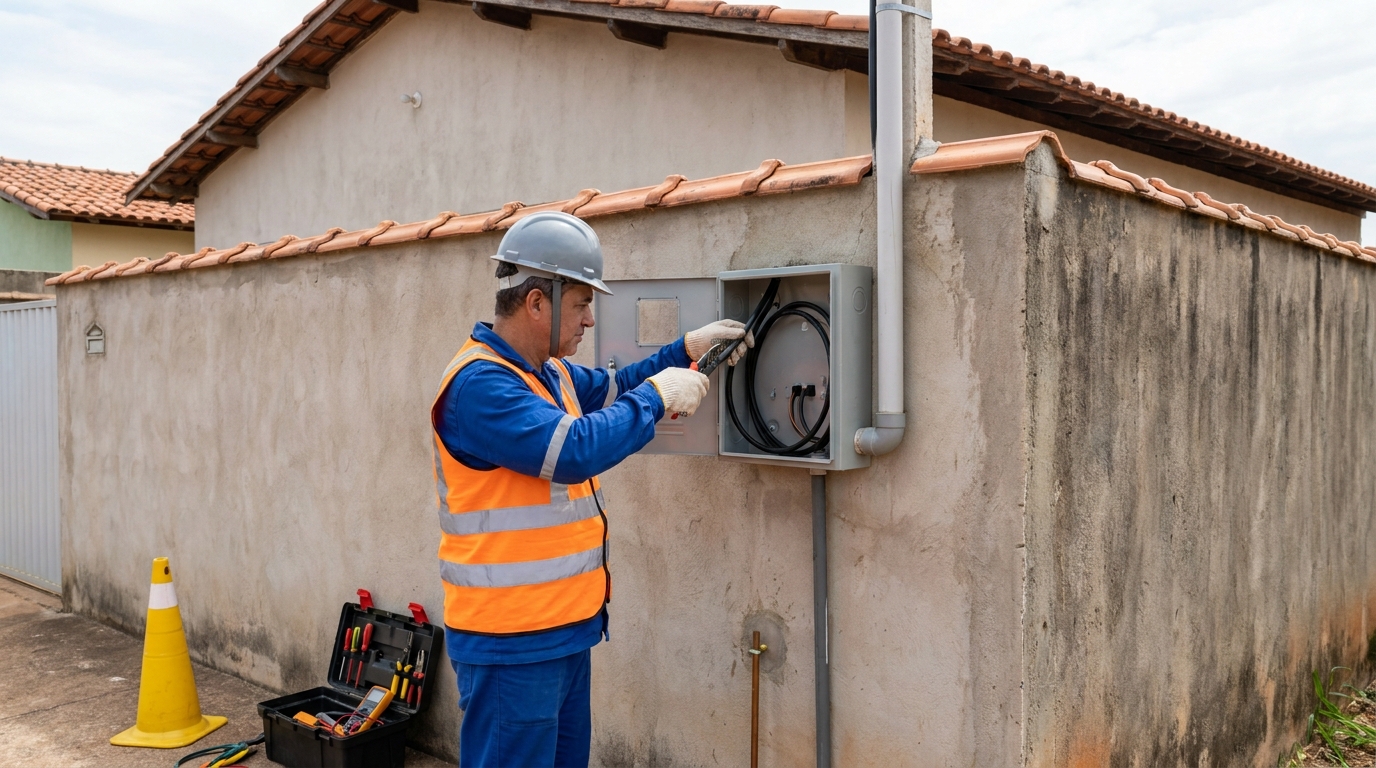 Instalação de padrão de energia profissional em Ipatinga‑MG