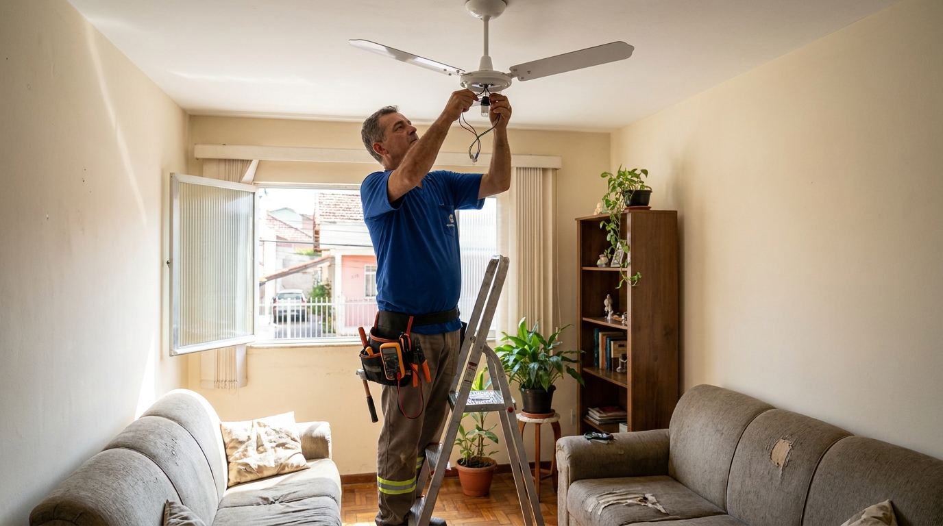 Instalação de Ventilador de Teto perto de mim em Ipatinga‑MG